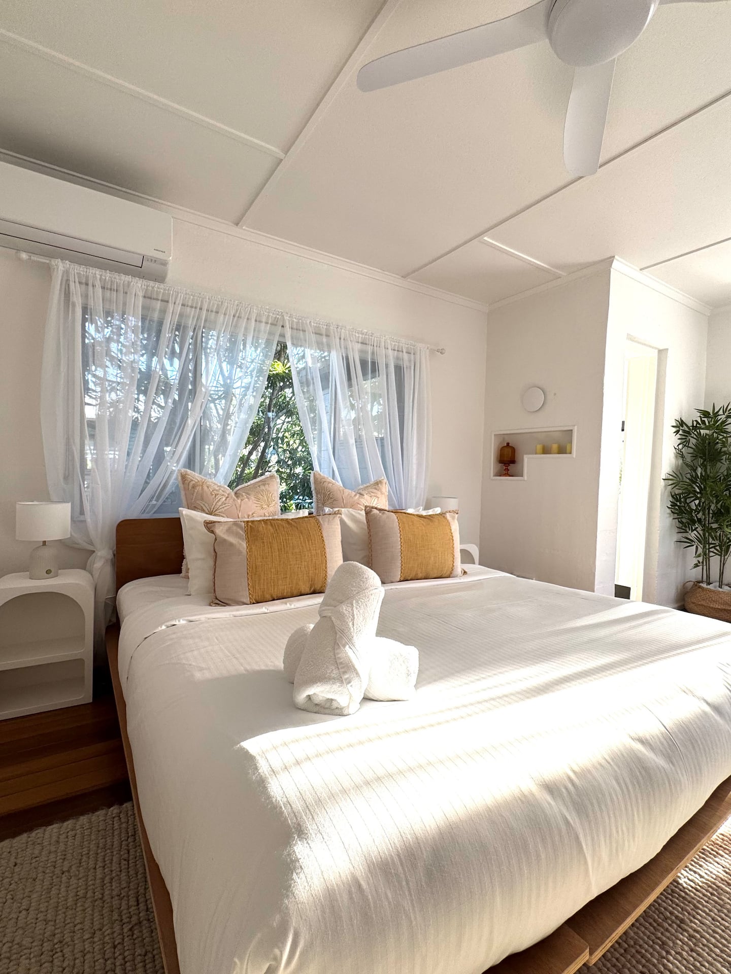 Master bedroom with king bed